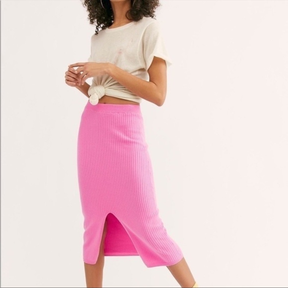 FREE PEOPLE SKYLINE MIDI SKIRT